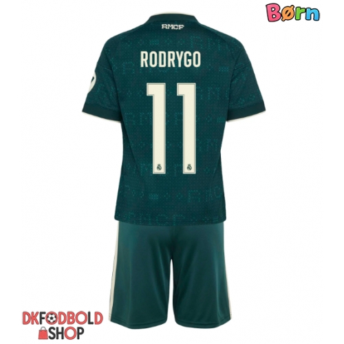 Real Madrid Rodrygo Goes #11 Udebanesæt Børn 2026-27 Kort ærmer (+ korte bukser)